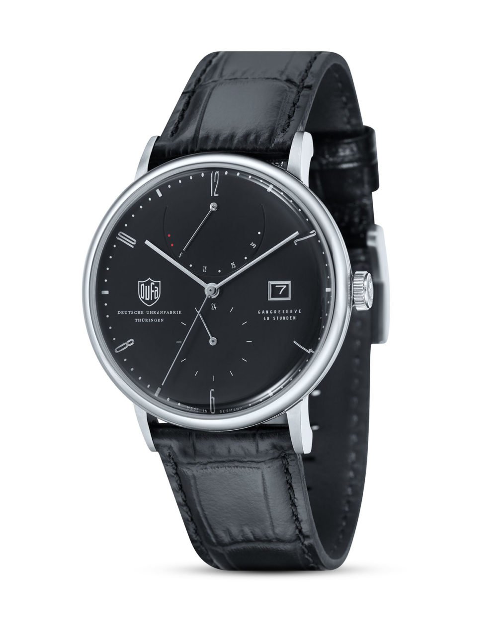 Unisex Analog Quartz Watch with Genuine Leather Strap - Water Resistant Dress Watch for Men & Women | Albers DF-9010-01 Automatic | Perfect for Business, Office & Formal Occasions