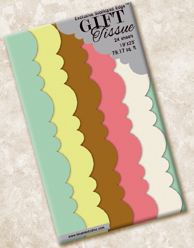 Vibrant Scalloped Tissue Paper for Gift Wrapping, Party Decorations & DIY Crafts - Assorted Colors for Creative Projects