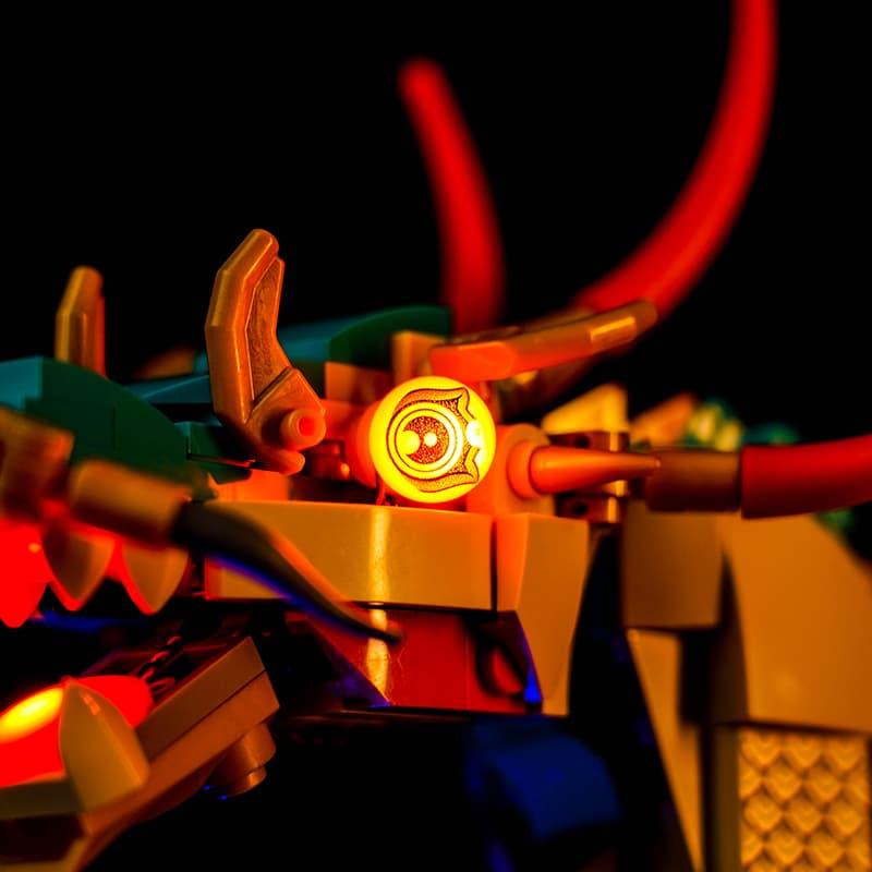 LEGO Auspicious Dragon 80112 Light Kit - DIY Lighting Set for LEGO Models | Perfect for Home Decoration, Gift Giving & Display