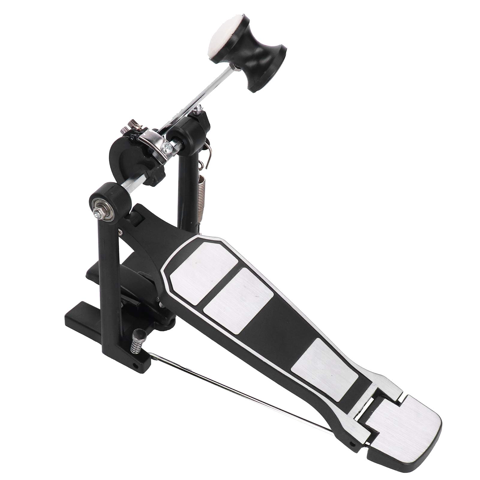 Premium Stainless Steel Drum Pedal with Felt Hammer - Single Kick Drum Foot Pedal for Drum Kits | Perfect for Live Performances, Studio Recording & Practice Sessions