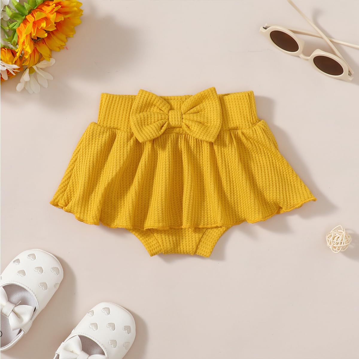 Adorable Baby Girl 1/2 Birthday Outfit - Cute Bee-Themed Skirt Set for Halfway to One Celebration | Perfect for Photoshoots, Birthday Parties & Special Occasions
