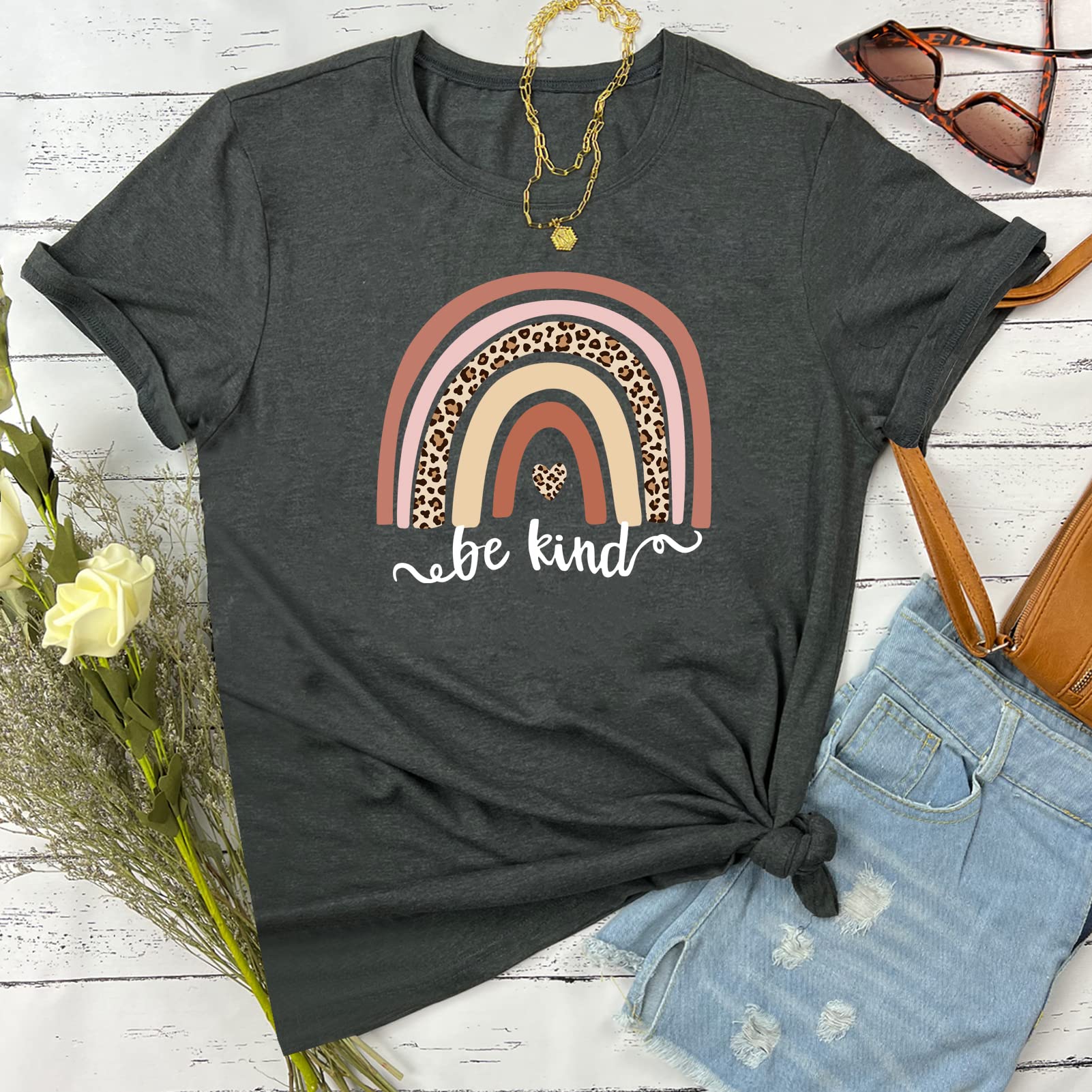 YITAN Women's Cute Graphic Tees - Soft Cotton T-Shirts for Casual Wear, Street Style & Everyday Outfits