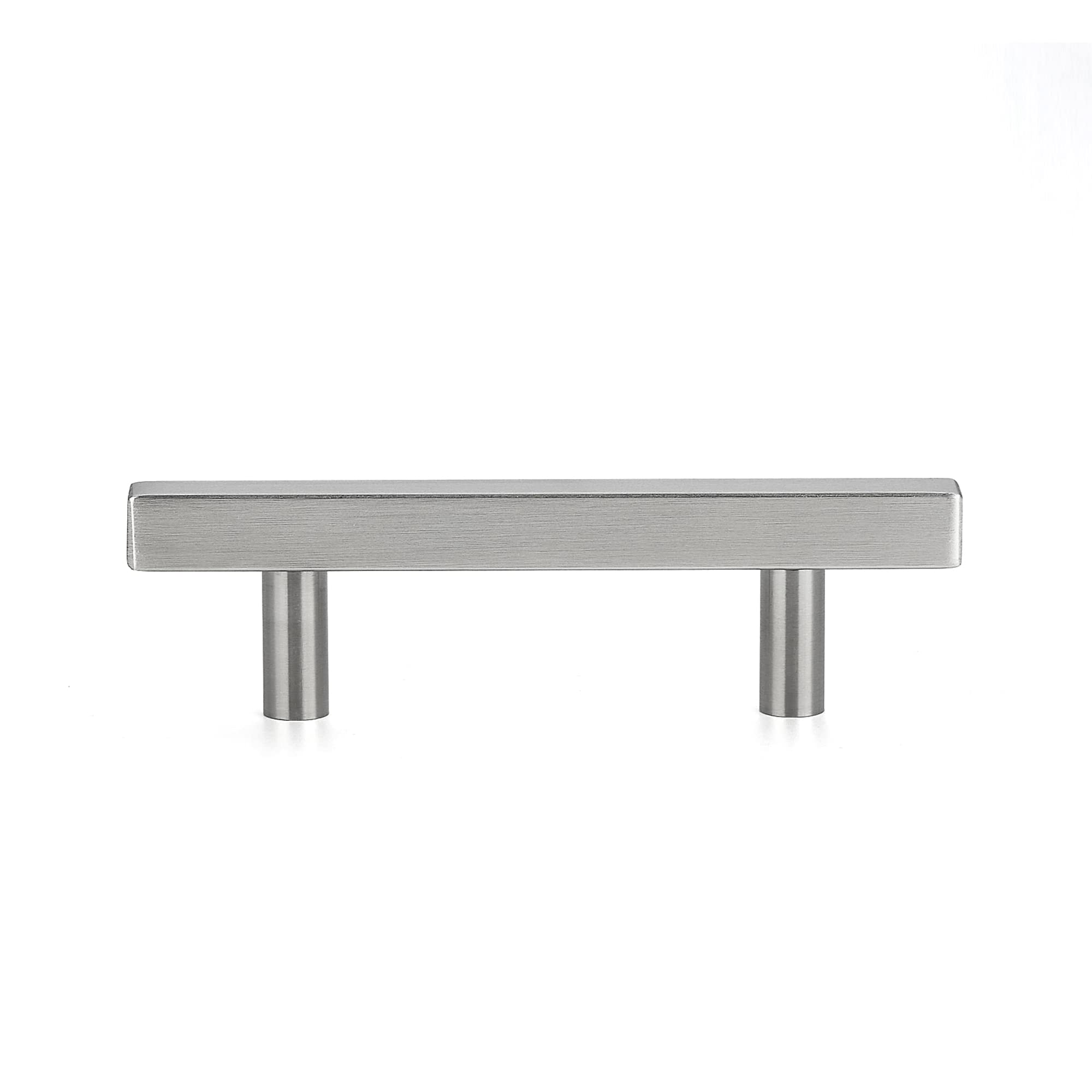 Ravinte 5-Pack 3.75 Inch Brushed Nickel Square Cabinet Pulls - Stainless Steel Kitchen Cabinet Handles & Drawer Pulls (6