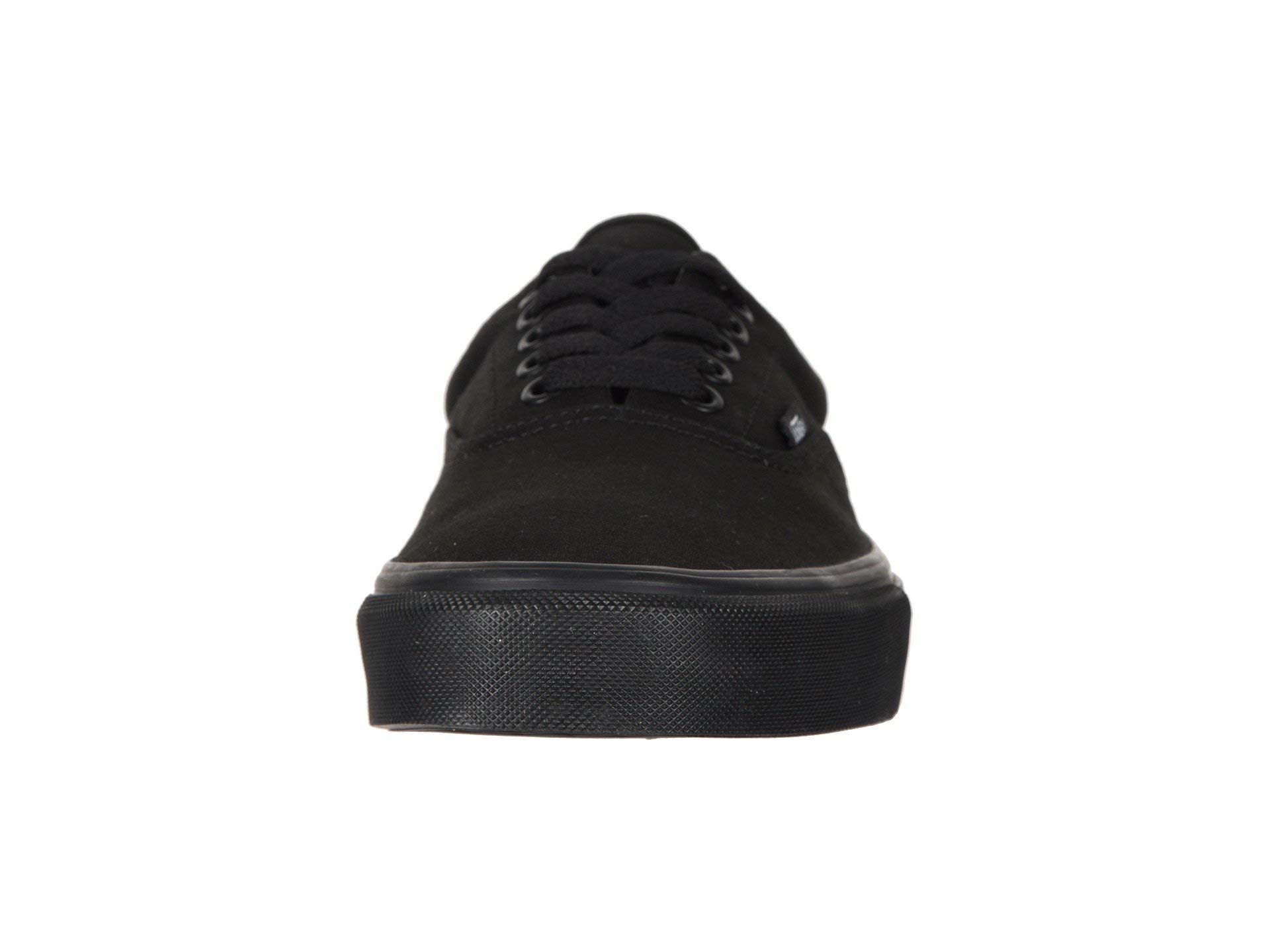 Vans Unisex Era Skate Shoes - Black/Black, Size 4 - Comfortable Canvas Sneakers for Men & Women - Perfect for Skateboarding, Casual Wear & Street Fashion