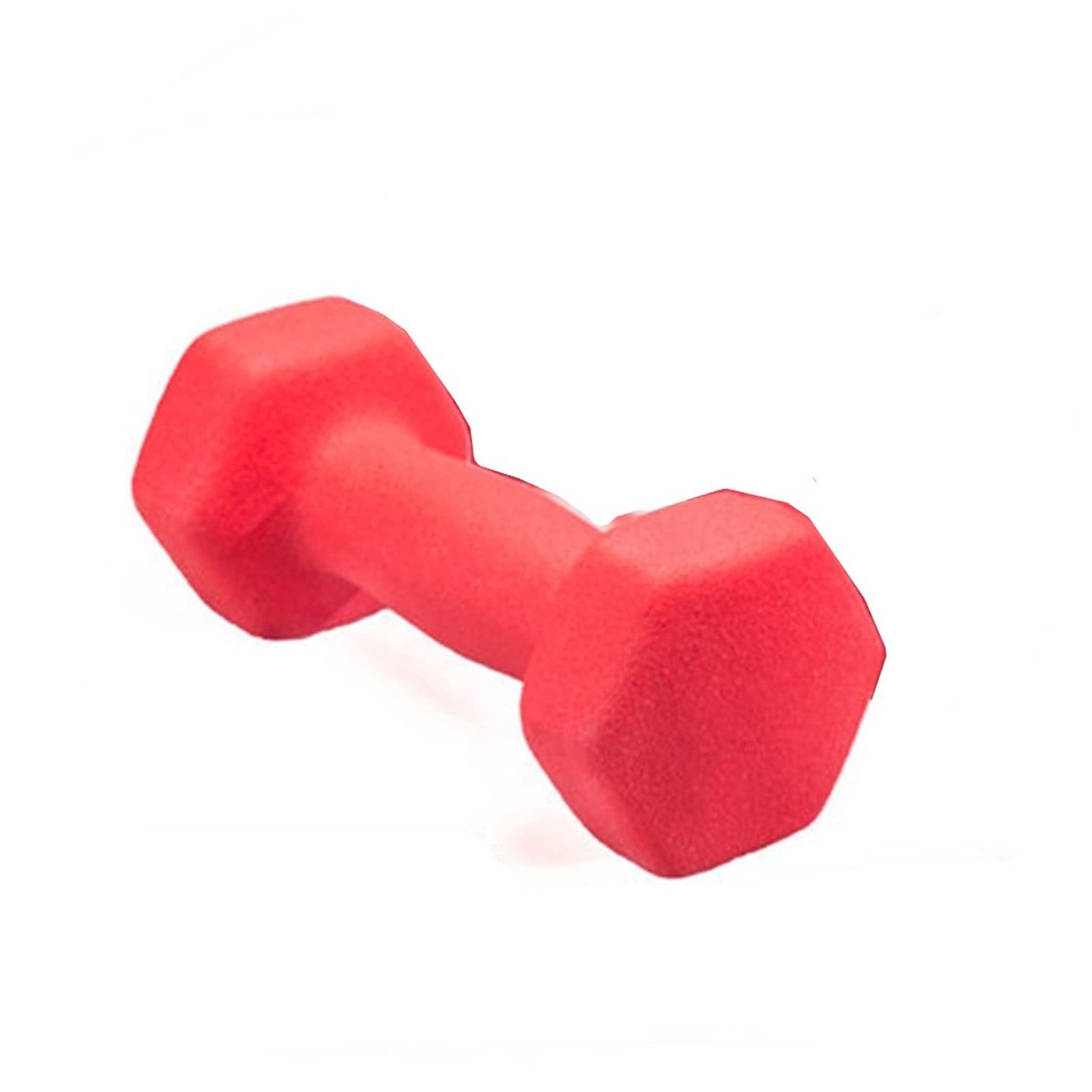CHDWEY 1kg Hexagonal Frosted Dumbbell for Women - Non-Slip Grip, Aerobics, Gym, Home Workout, Strength Training (Red) - Perfect for Yoga, HIIT & Home Fitness Routines