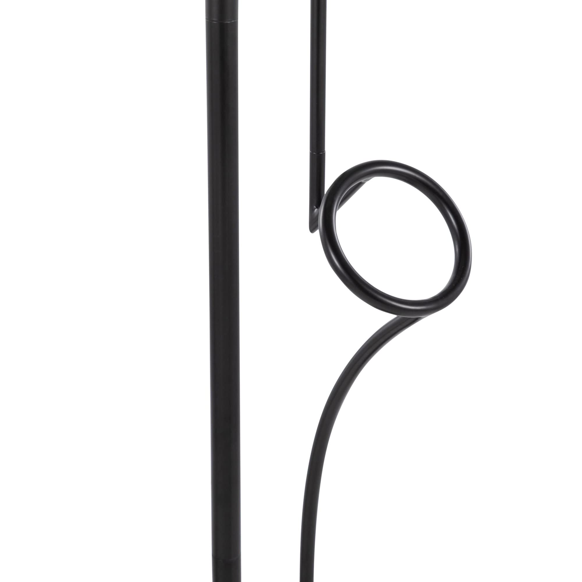 Modern Shadow Floor Lamp - Adjustable White & Black Standing Lamp for Living Room, Bedroom, Office - Tall Corner Lighting with Dimmable LED - Perfect for Reading, Relaxing & Home Decor