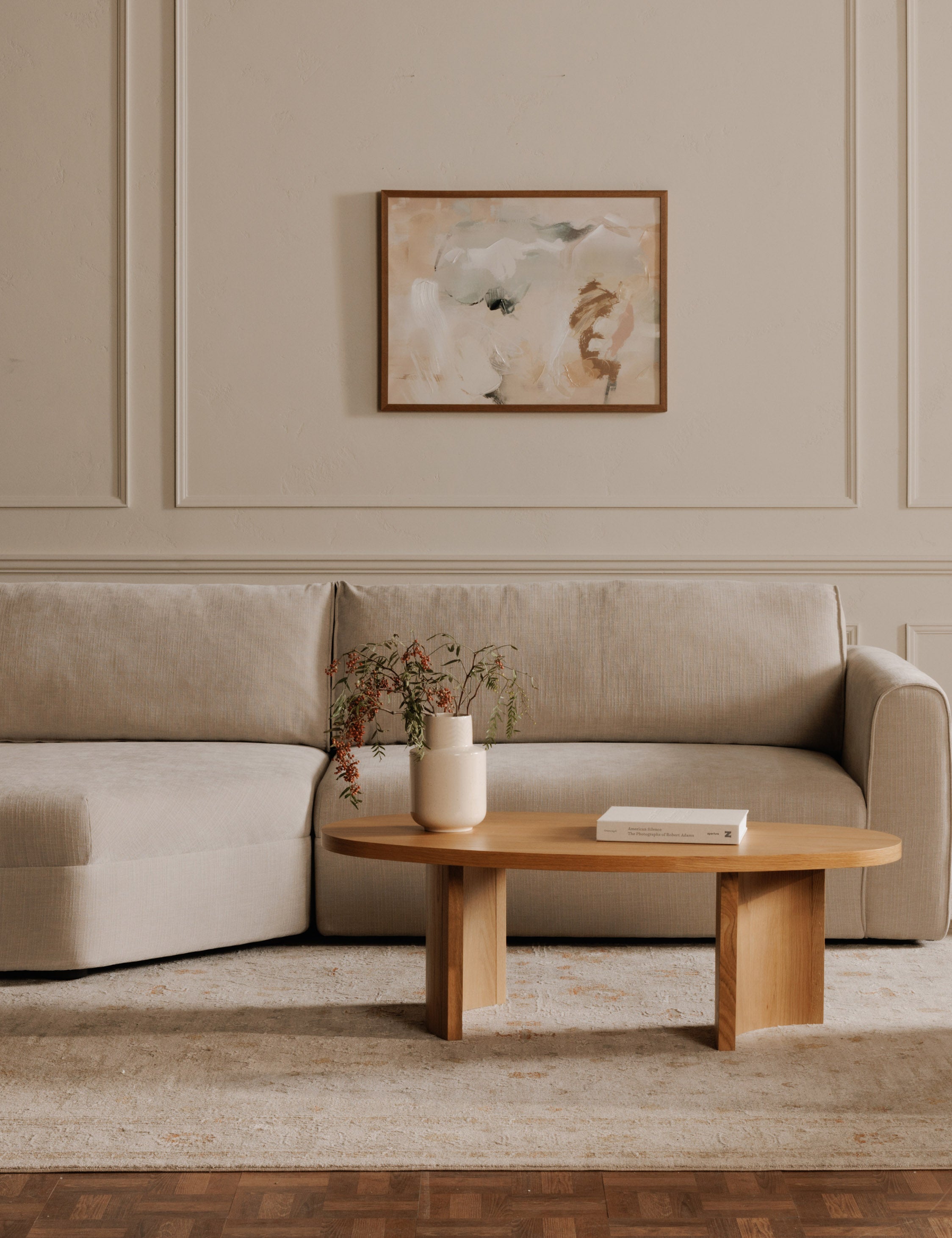 Forsythe Sectional Sofa - Modern L-Shaped Couch with Reversible Chaise, Soft Fabric Upholstery, and Sturdy Wooden Frame | Perfect for Living Room, Family Room, and Home Theater Seating