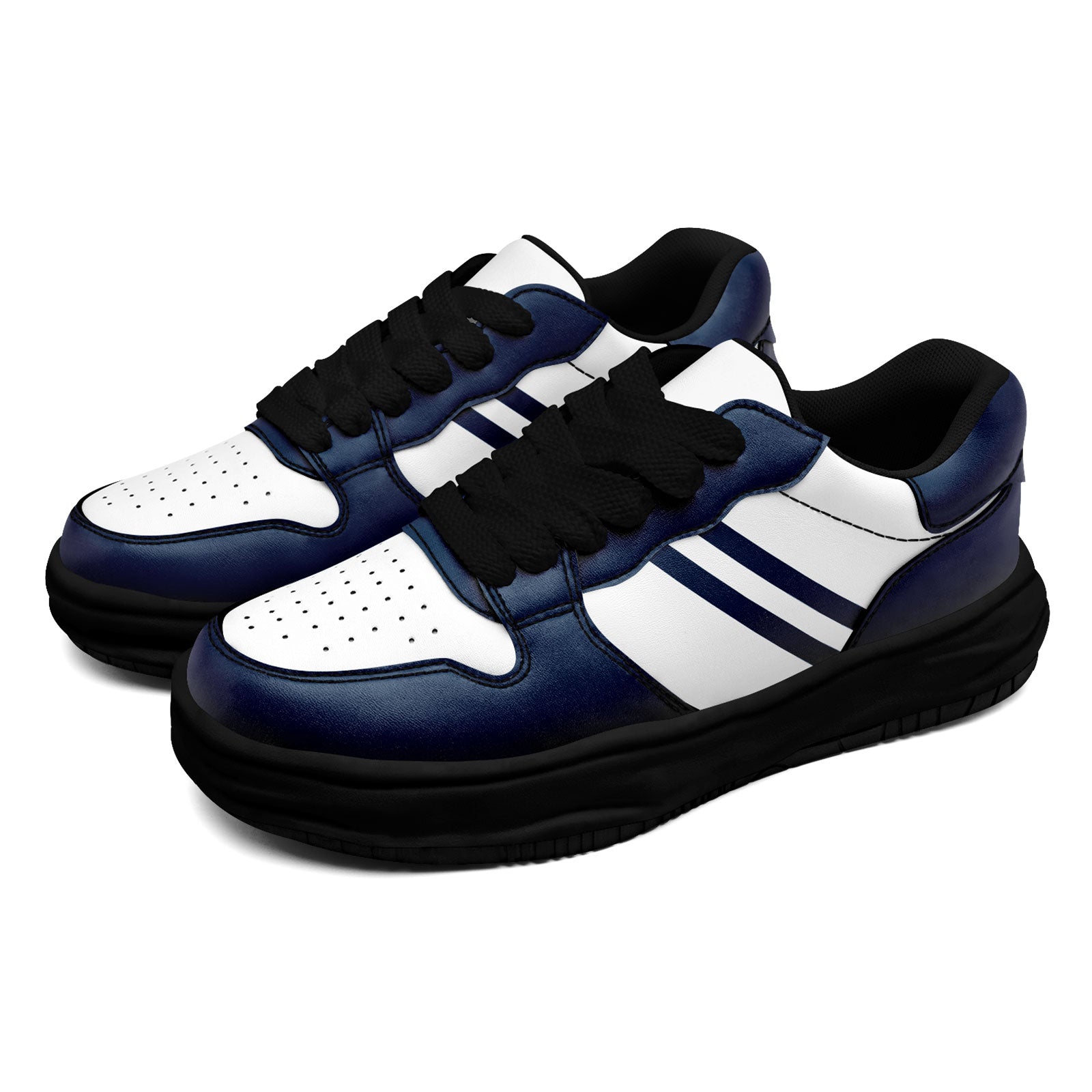 Custom Blue & White Dallas Sneakers - Personalized Shoes for Men & Women | Comfortable & Stylish for Casual Wear, Sports & Outdoor Activities
