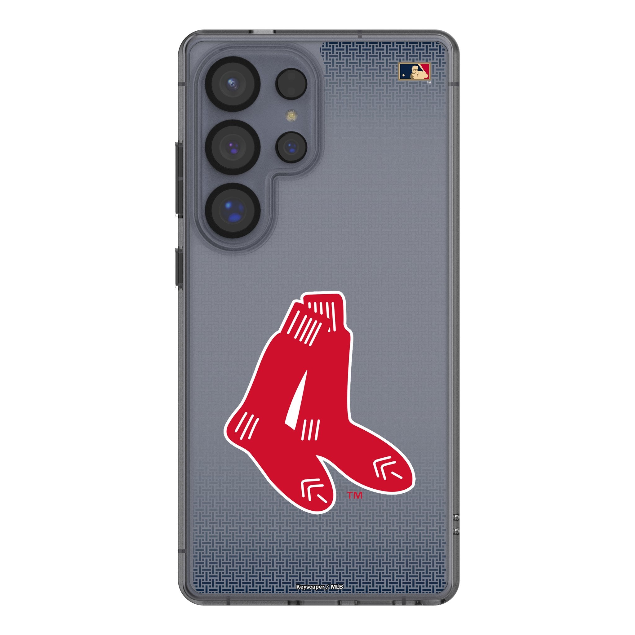 Boston Red Sox 1924-1960 Cooperstown Collection Linen Clear Phone Case for Samsung Galaxy - Perfect for Baseball Fans & Vintage Sports Memorabilia Collectors