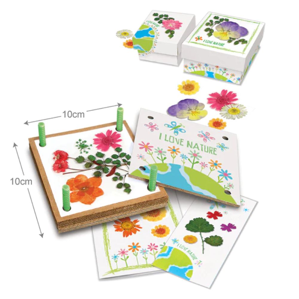 4M Pressed Flower Kit - DIY Flower Pressing Craft Kit for Kids & Adults - Create Beautiful Pressed Flower Art for Scrapbooking, Card Making & Home Decor