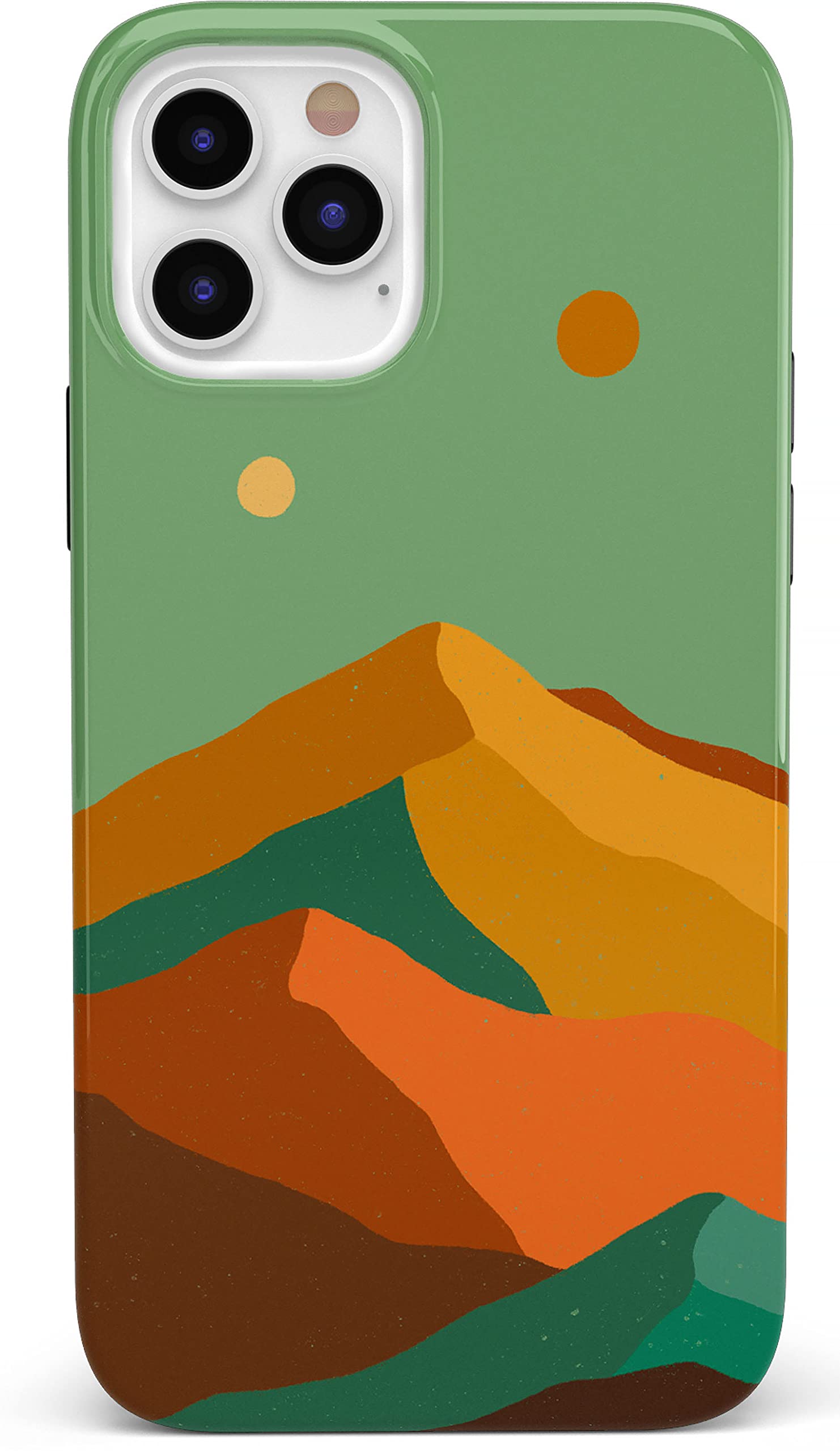 Casely iPhone 12 Pro Max Case - Endless Peaks Colorblock Mountain Design | Shockproof Protective Cover | Perfect for Outdoor Adventures & Daily Use