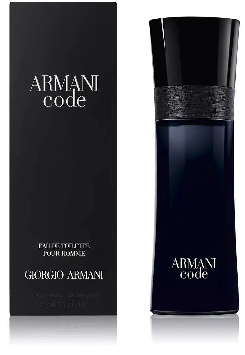 Armani Code Men's Eau De Toilette 2.5 oz - Fresh & Masculine Cologne for Day & Night Wear - Perfect for Date Night, Office & Special Occasions