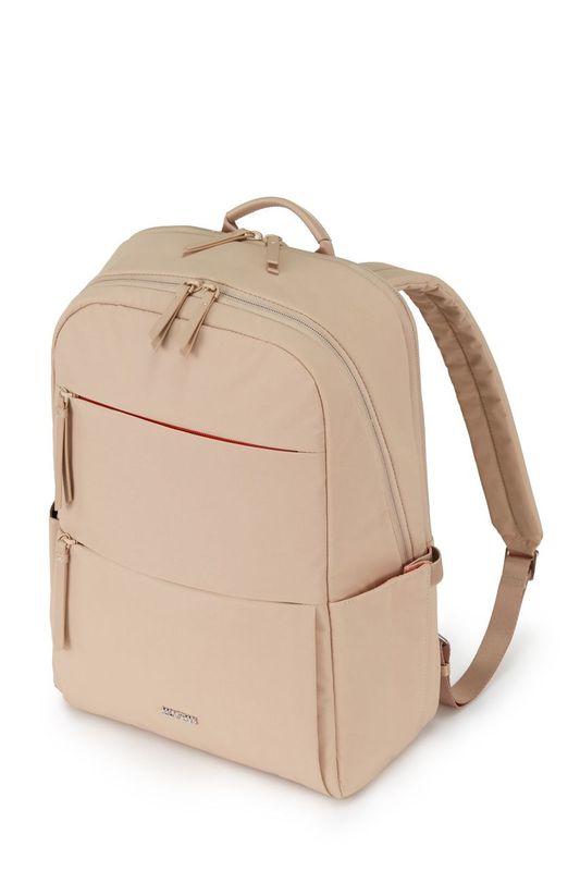 American Tourister Bridget Backpack ASR - Light Taupe Travel Backpack for Women & Men, Durable Carry-On Backpack for School, Work, Commuting & Weekend Trips