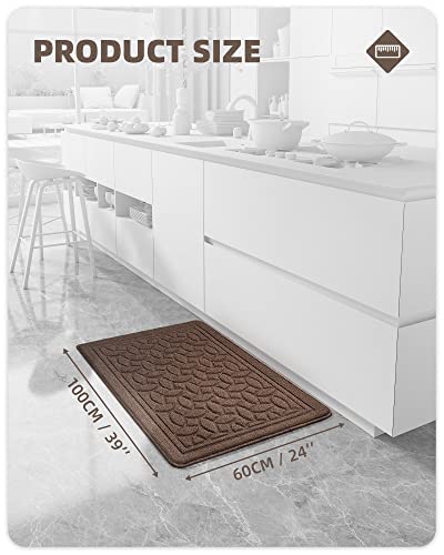 Non-Slip Brown Kitchen Runner Rug 24