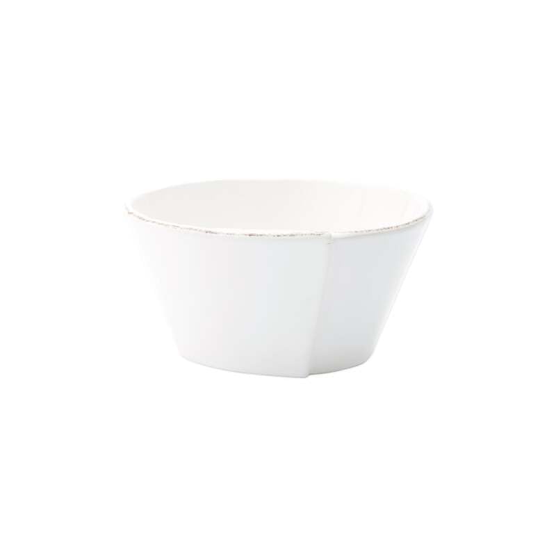 Vietri Lastra Linen 4-Piece Stoneware Dinnerware Set - Handcrafted Tuscan Bowls & Plates for Elegant Dining | Perfect for Dinner Parties, Holiday Meals & Upscale Restaurant Style Table Settings