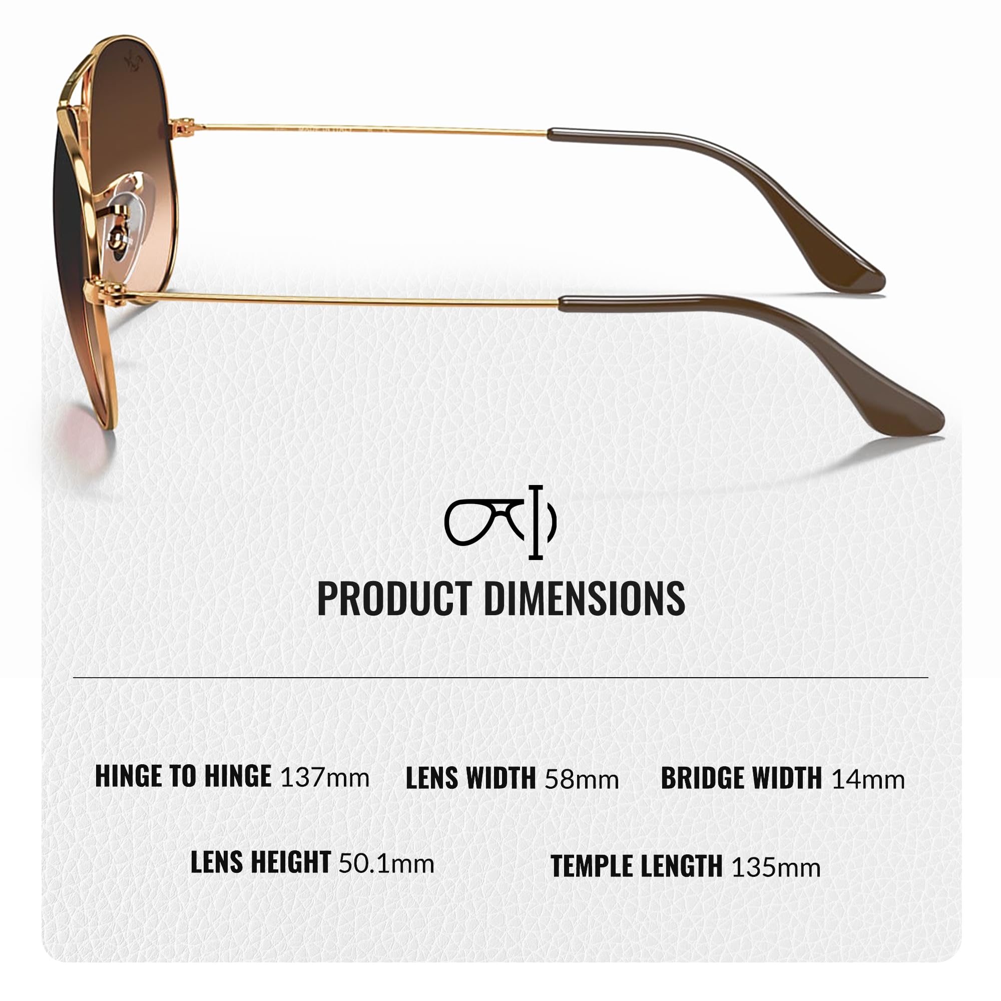 Ray-Ban RB3025 Classic Gradient Aviator Sunglasses with Eyewear Kit - Adjustable Nose Pads, Retro Style for Men & Women - Perfect for Driving, Travel, and Outdoor Activities