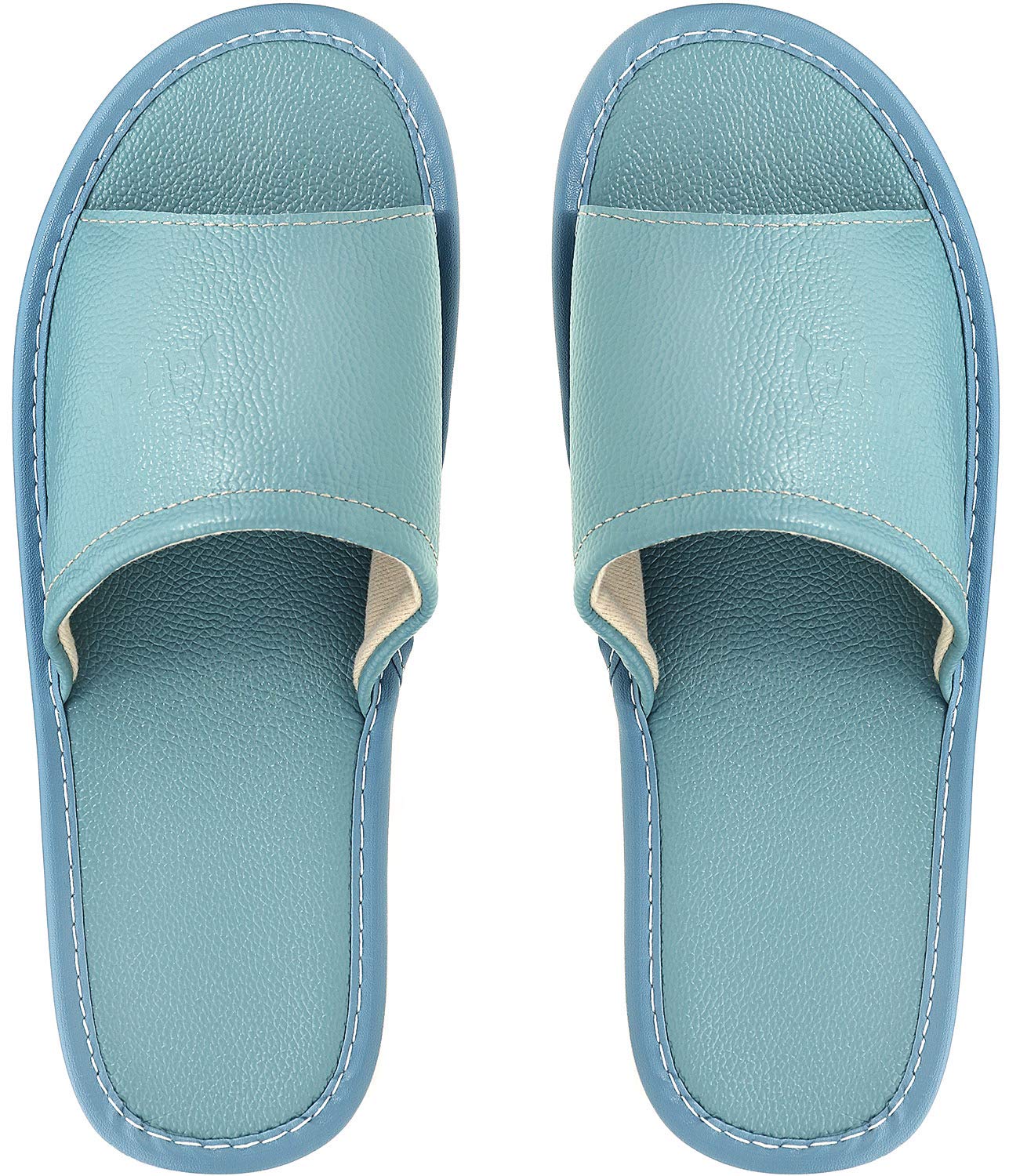Premium Genuine Leather Slippers - Open Toe Indoor Slides for Men & Women | Soft Comfortable House Shoes for Bedroom, Office & Lounge | Ideal Gift for Her/Him | Breathable Casual Home Sandals for Relaxation & Daily Wear