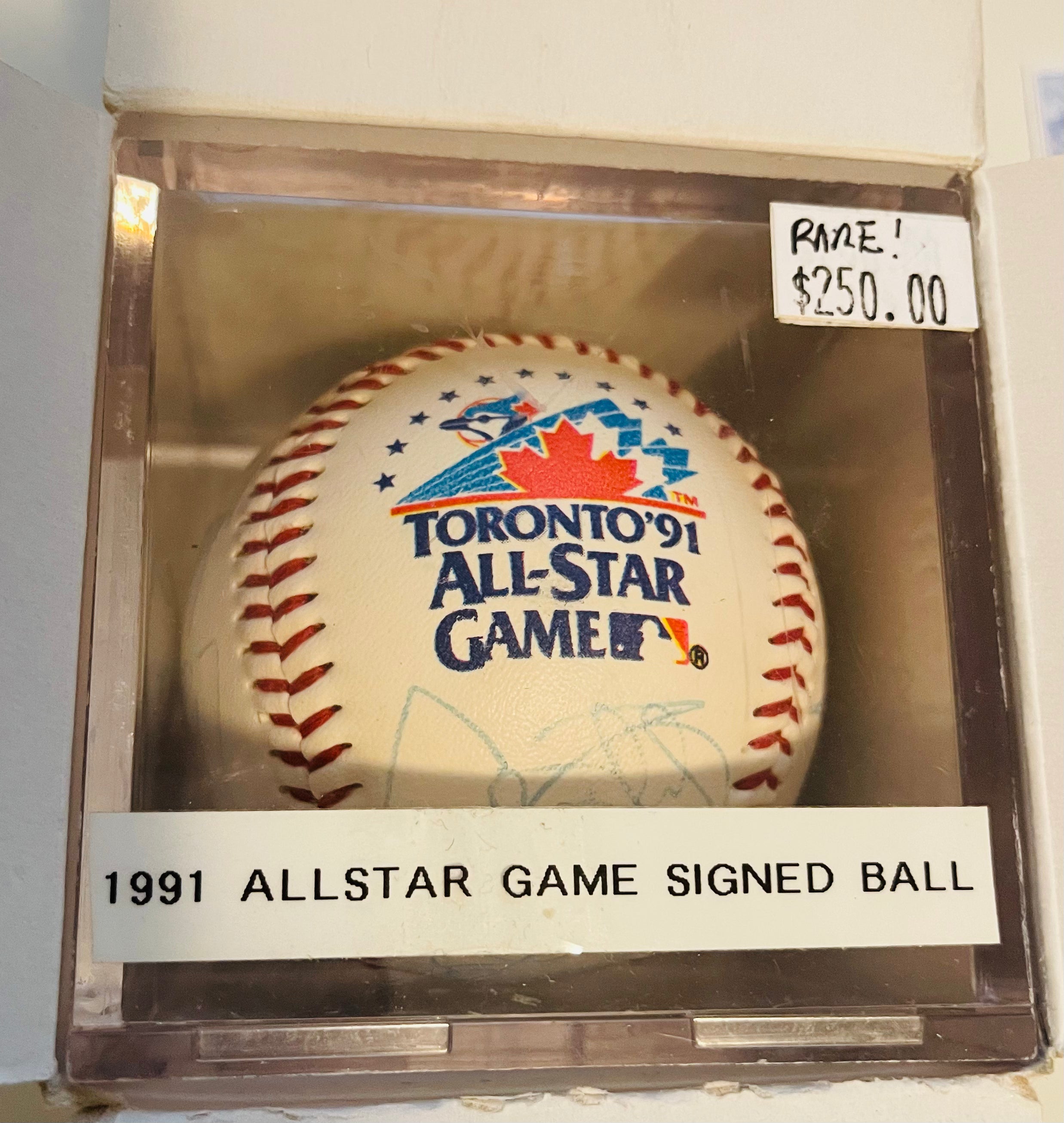 1991 All Star Baseball Game Signed Baseball - Rare Collectible with COA | Perfect for Sports Memorabilia Displays & Gift for Baseball Fans