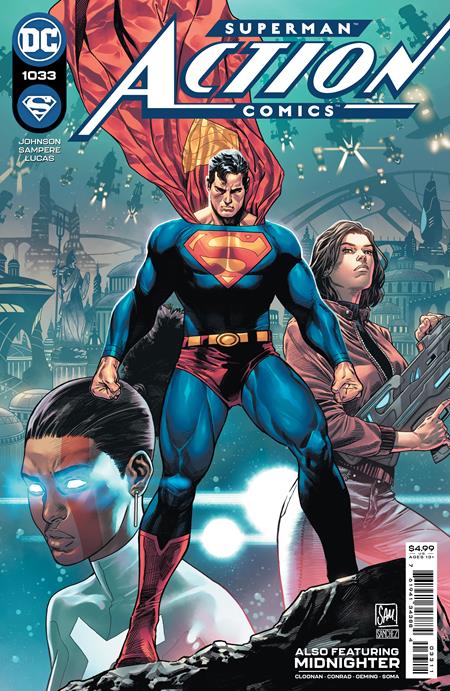 Action Comics #1033 CVR A by Daniel Sampere - DC Comics Superhero Graphic Novel - Perfect for Collectors & Comic Book Fans - Read at Home, Office, or Comic Conventions