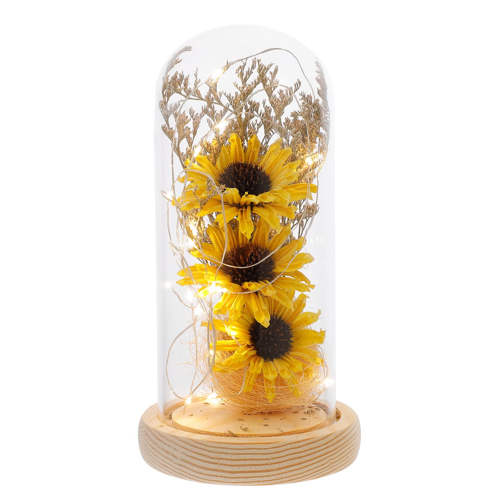 Sunflower LED Lamp - Mini Dome Light for Home Decor & Night Light