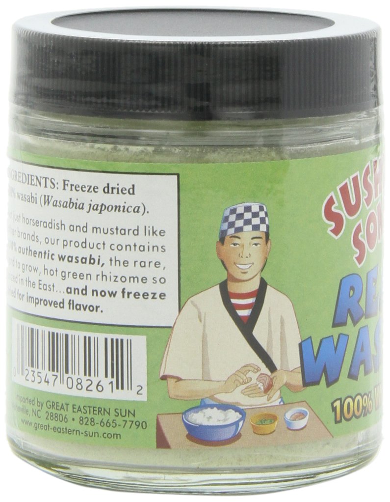Premium Sushi Sonic 100% Real Powdered Wasabi - 1.5-Ounce Jars (Pack of 3) - Authentic Japanese Horseradish for Sushi, Sashimi & Asian Cuisine - Perfect for Home Chefs & Restaurants