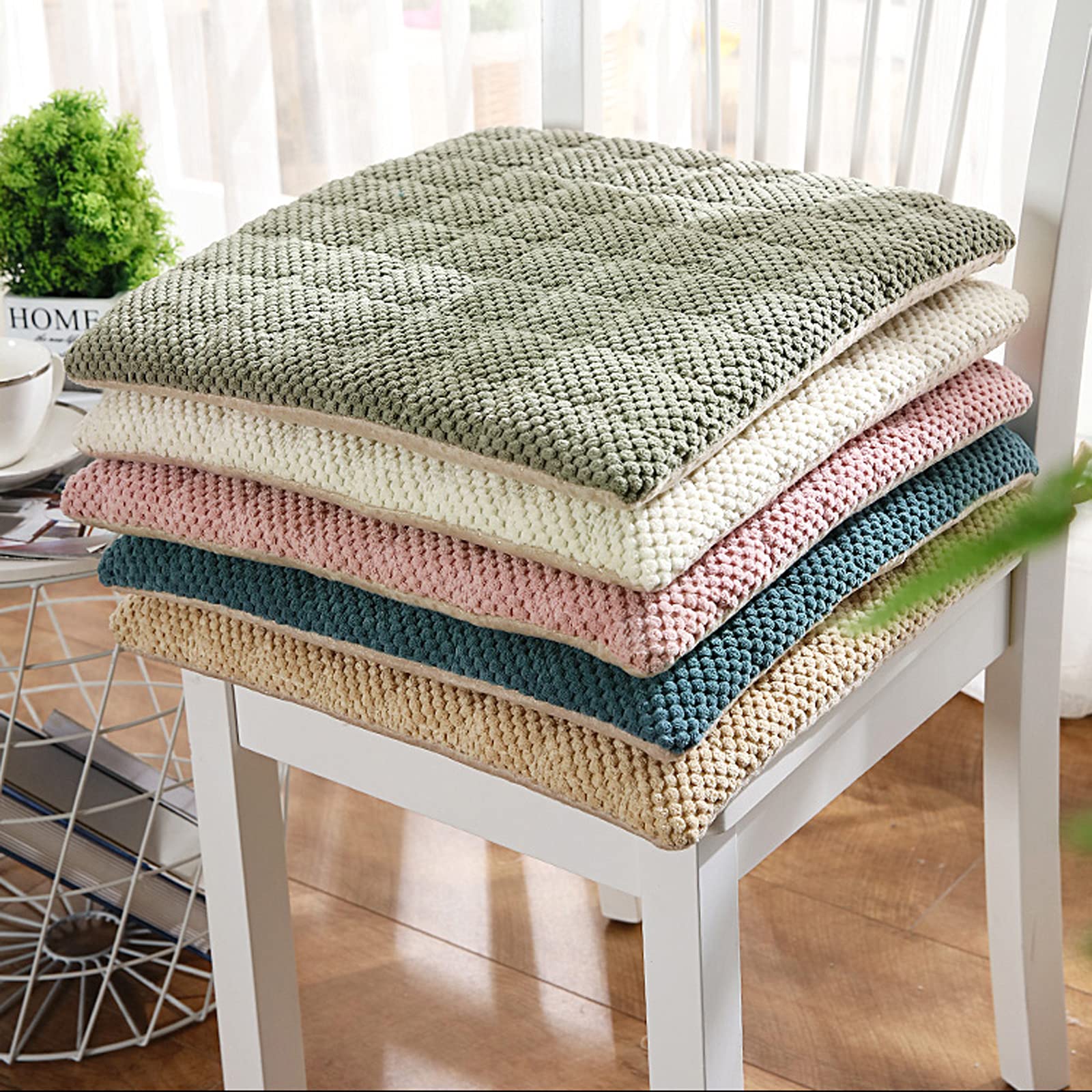 Comfortable Memory Foam Dining Chair Cushions - Non-Slip Seat Pads for Kitchen, Living Room & Lounge Chairs - Perfect for Home Decor & Comfortable Seating