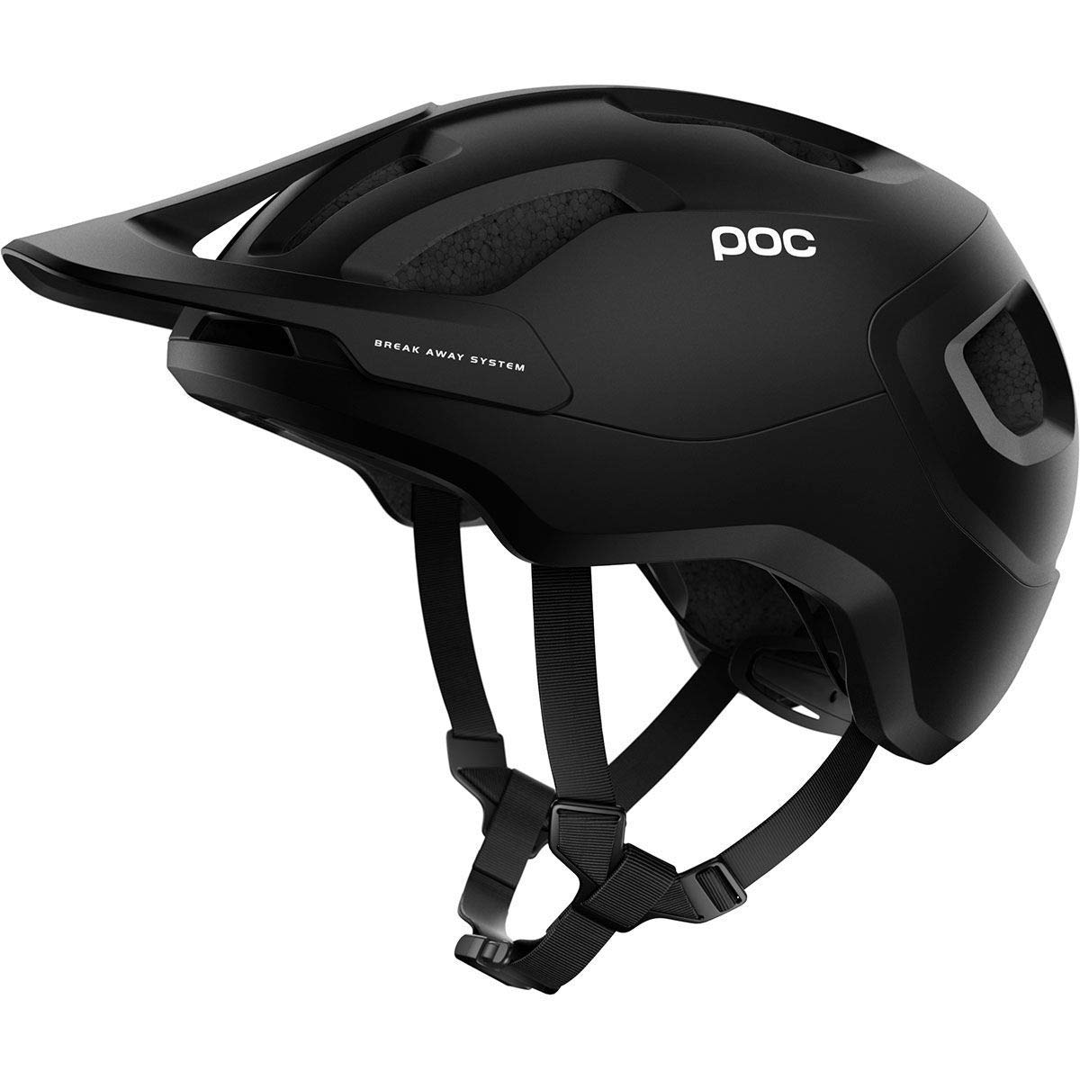 Poc Axion Spin Helmet - Uranium Black Matte - Medium/Large Size - Lightweight & Durable Bike Helmet for Mountain Biking & Road Cycling