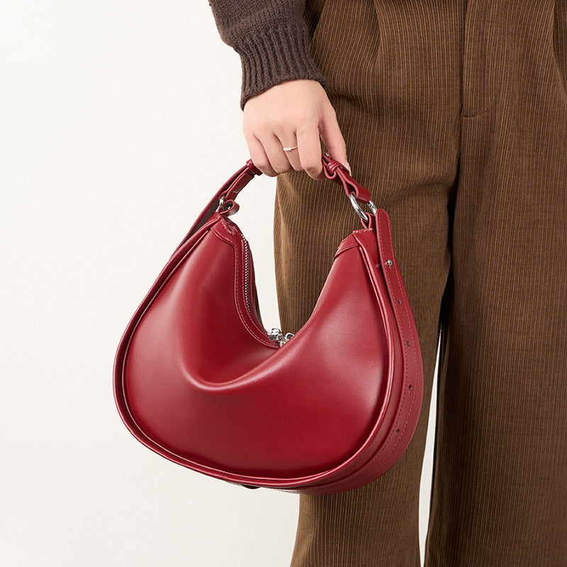 Genuine Leather Crossbody Bag for Women - Stylish Underarm Tote & Shoulder Bag - Perfect for Work, Travel, and Everyday Use
