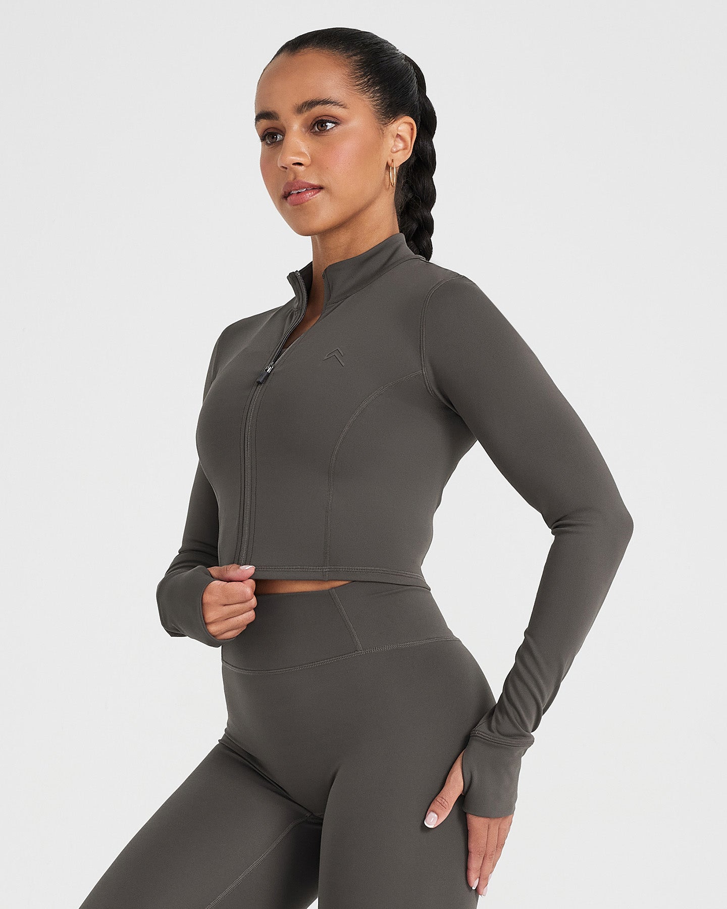 Timeless Crop Jacket for Women - Classic Deep Taupe Outerwear | Perfect for Fall Layering, Casual Outfits & Street Style Fashion