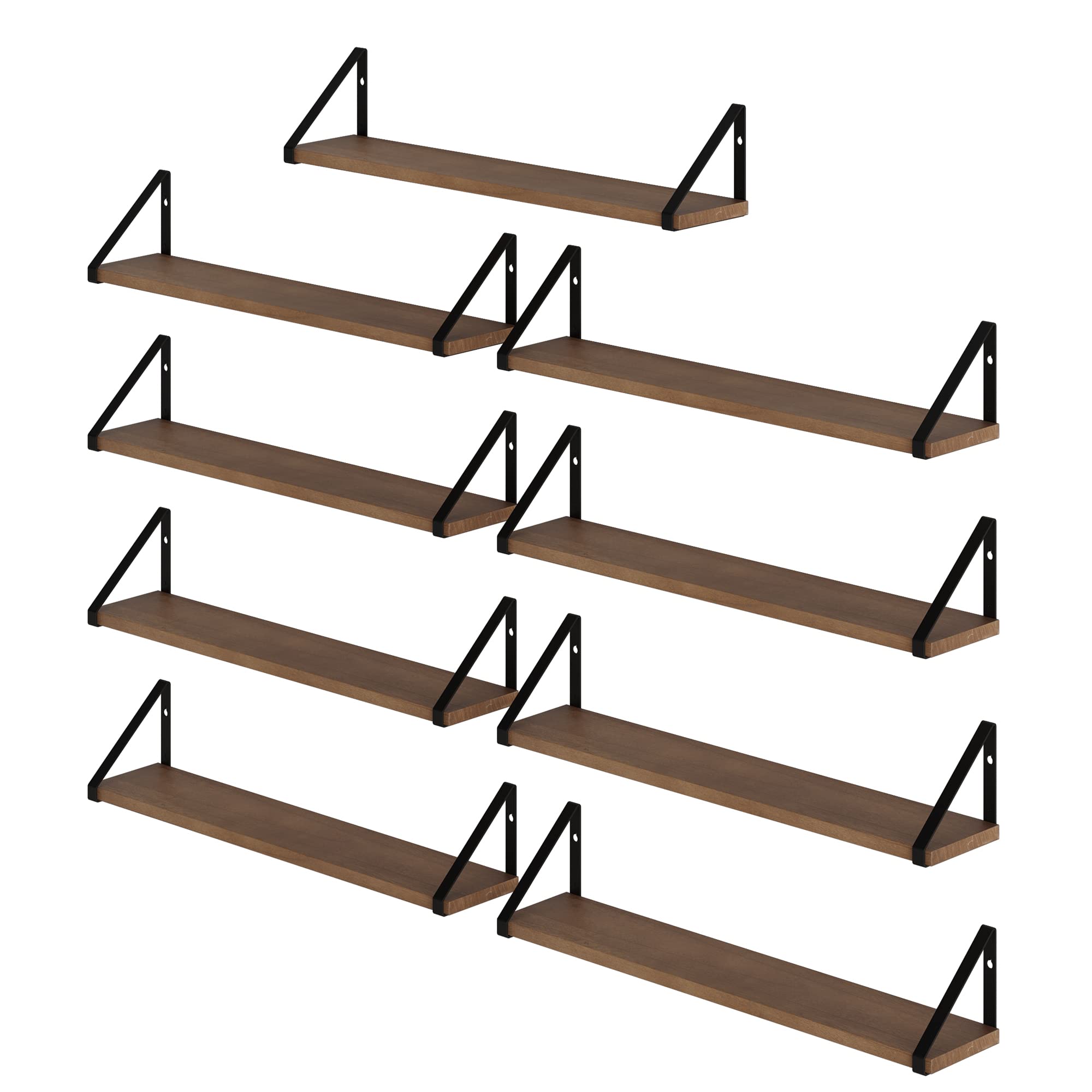 Wallniture Ponza Floating Shelves Set of 9 - 24