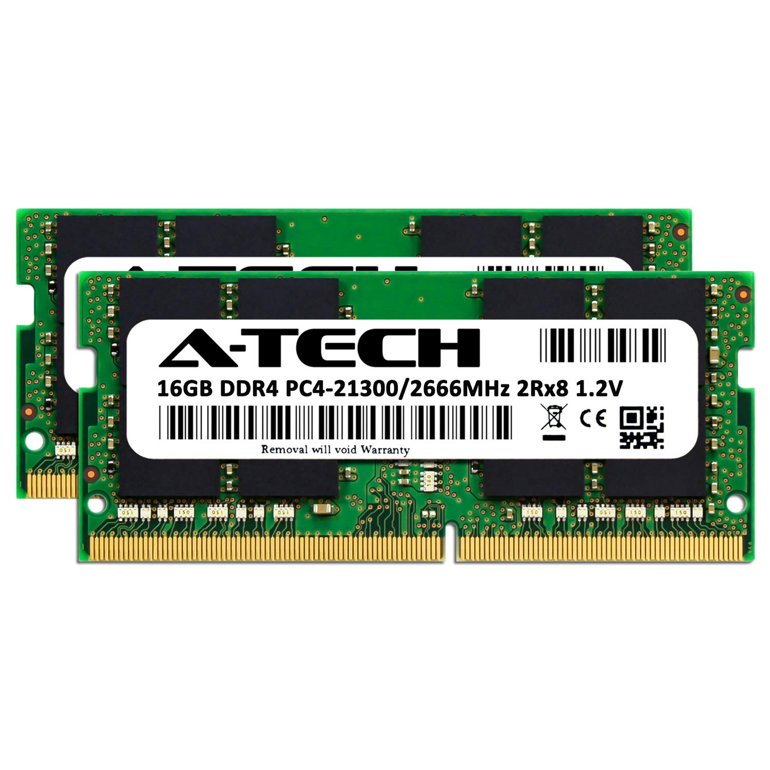 A-Tech 32GB (2 x 16GB) DDR4 2666MHz SODIMM RAM Memory Upgrade Kit for HP OMEN 15-DH0XXX Laptop | PC4-21300 260-Pin Non-ECC | Boost Gaming & Multitasking Performance