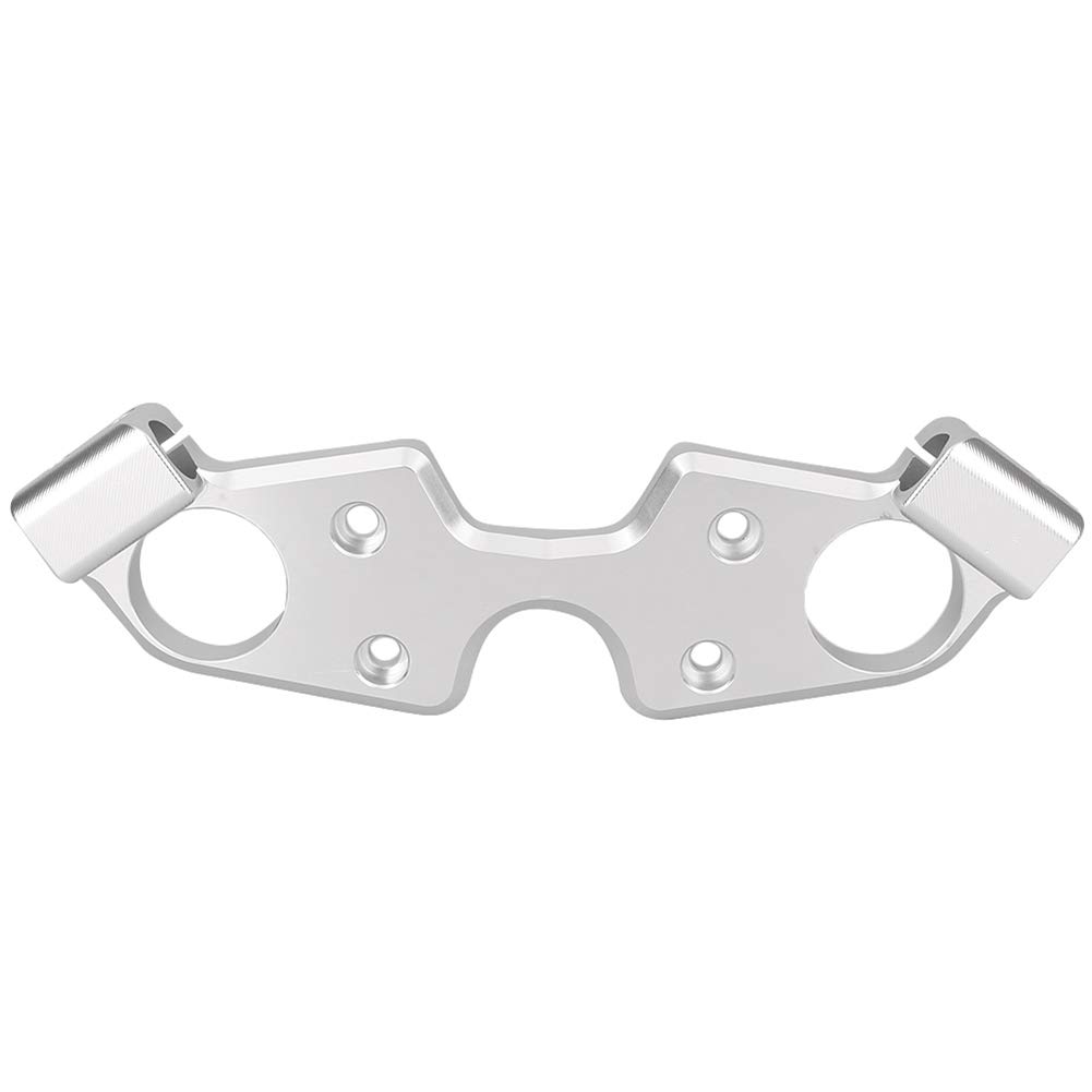 Suzuki GSXR 1300 Hayabusa Triple Tree Yoke Cover Top Clamp (2008-2013) - Silver | Motorcycle Fork Stabilizer for Enhanced Riding Comfort & Style