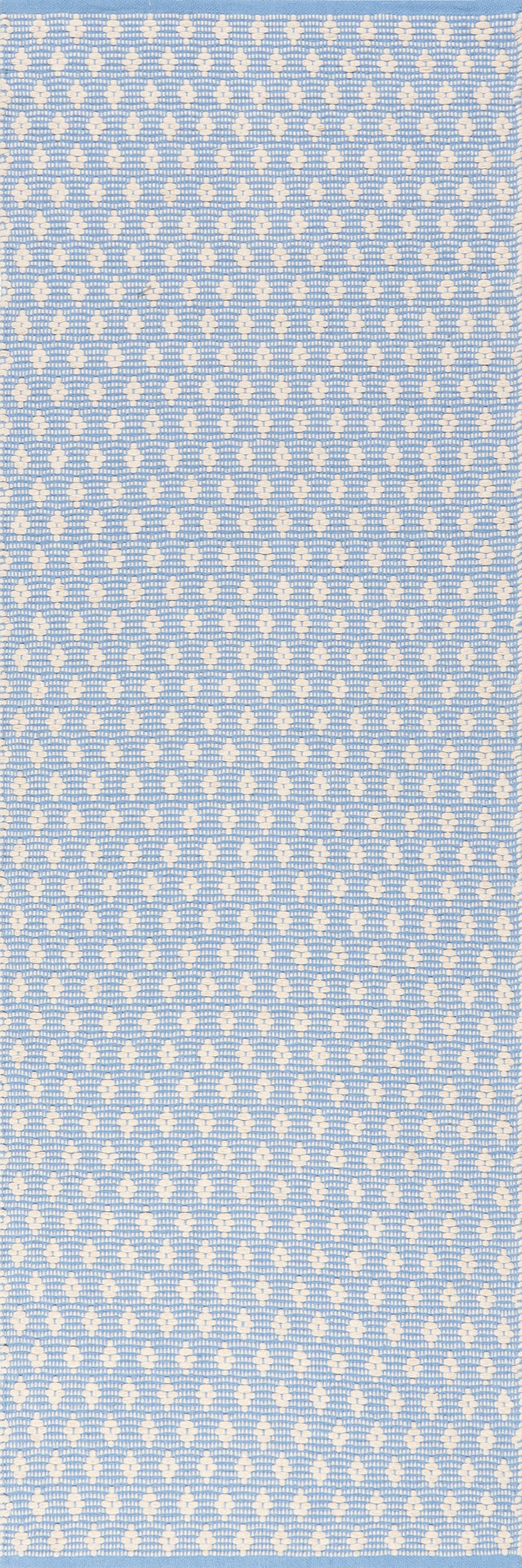 Handwoven Cotton Diamond Rug - Soft & Durable Blue Area Rug for Living Room, Bedroom & Nursery Decor