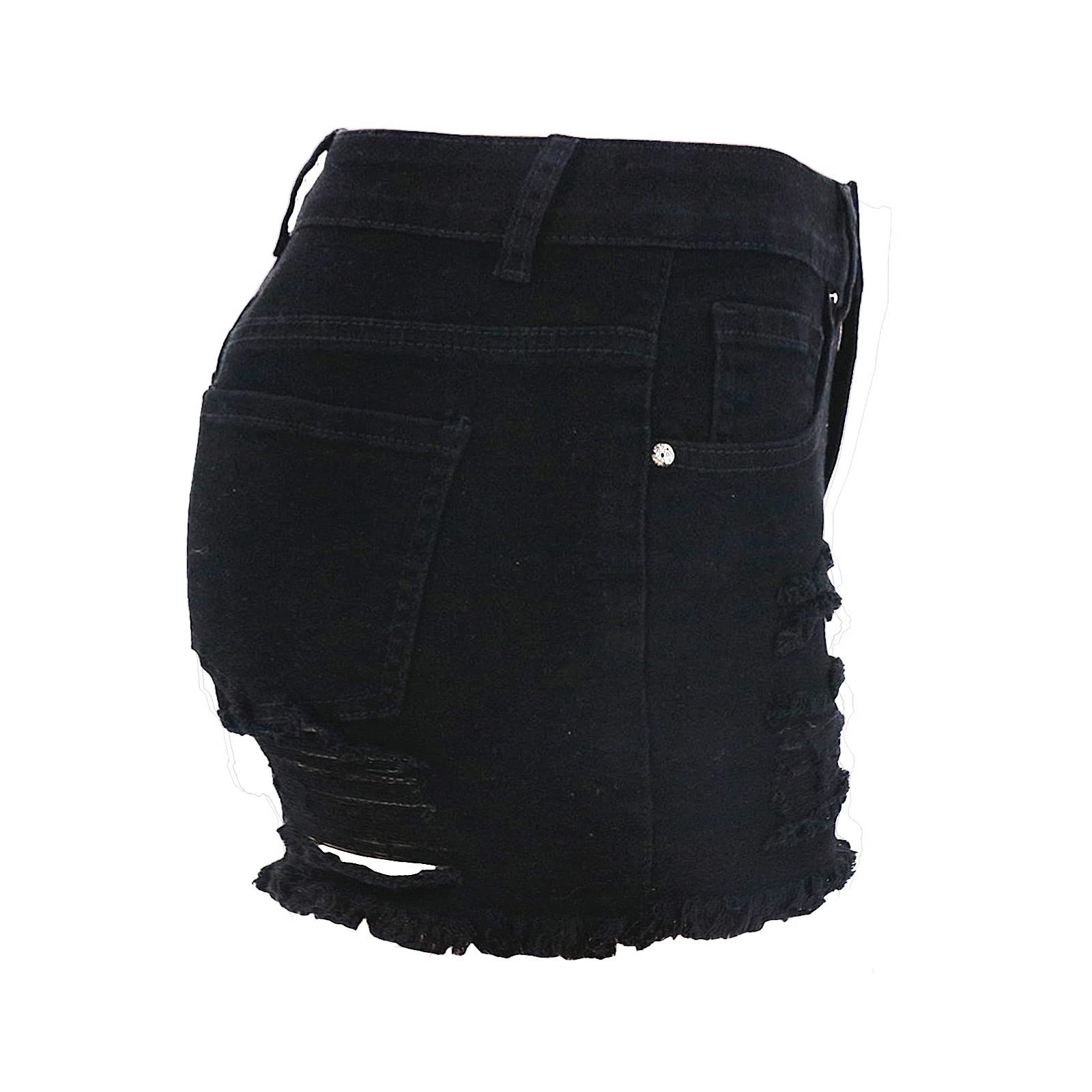Atditama Women's Ripped Denim Shorts - Stretch Skinny Frayed Jean Shorts for Summer | Casual Beach Wear & Street Style Outfits