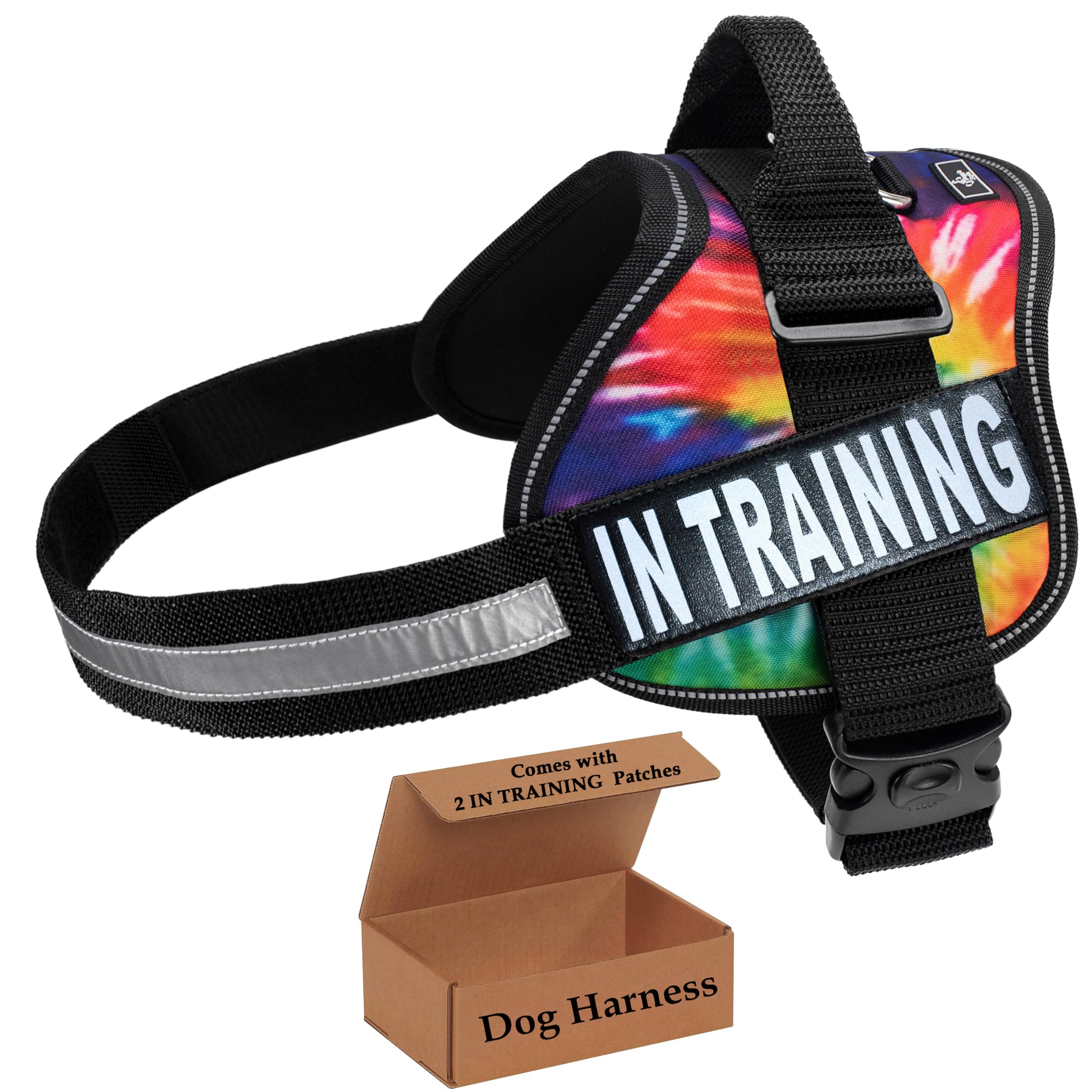 Adjustable No-Pull Service Dog Training Vest with Patches - Easy On/Off Harness for Small, Medium & Large Dogs | Perfect for Service Dog Training, Therapy Work & Public Access Scenarios