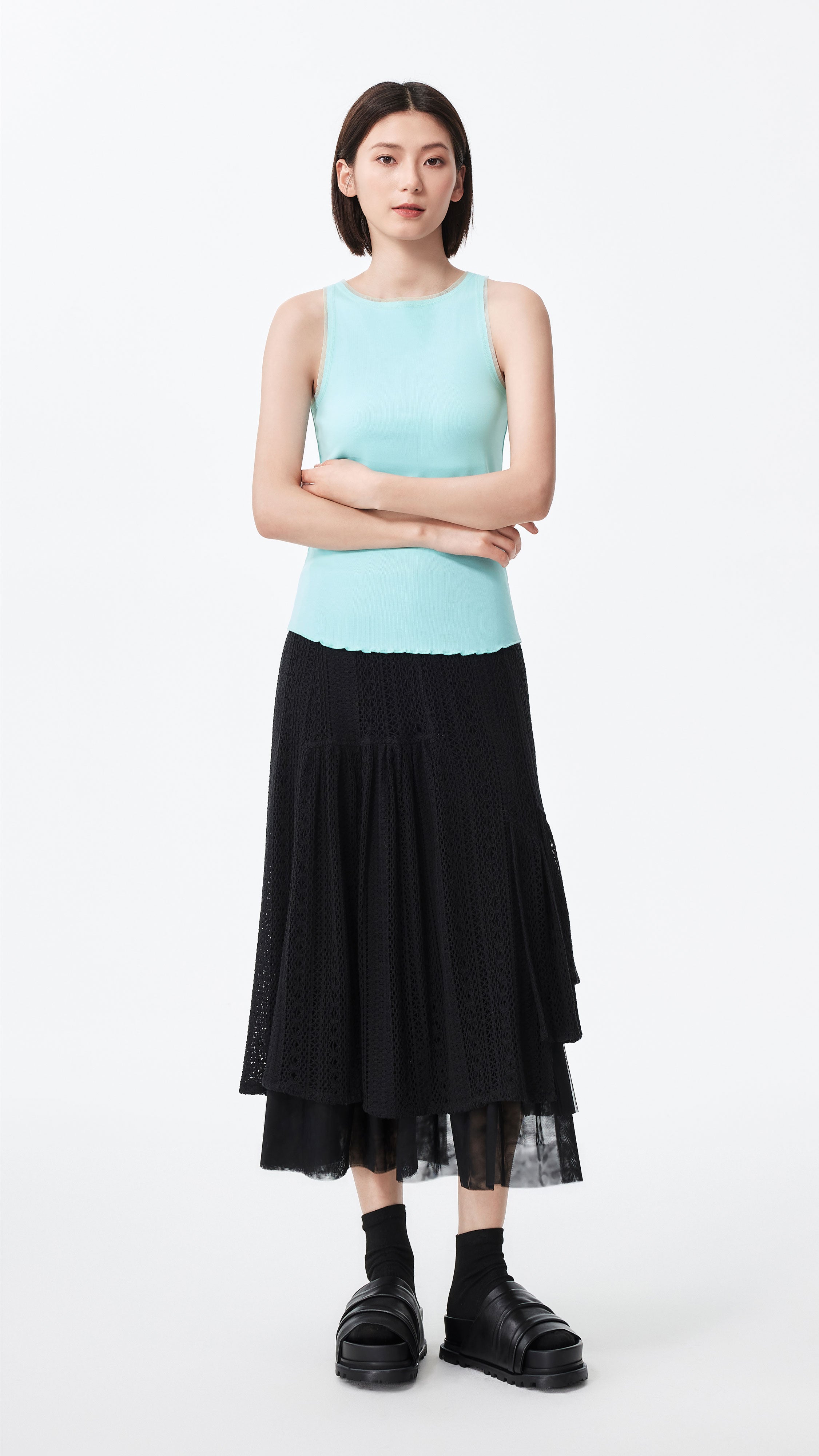 Women's Cutout Tank Top - Breathable Summer Sleeveless Shirt for Workout, Yoga & Casual Wear | Fashionable Gym & Street Style