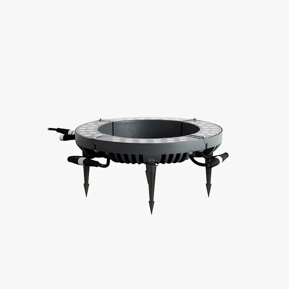 Solar Powered LED Ring Ground Spotlight - Waterproof Outdoor Landscape Lighting for Garden, Pathway, Yard, and Patio Decor