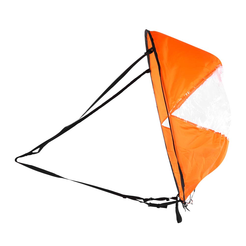 Durable Kayak Sail Kit with Storage Bag - Foldable Downwind Kayak Wind Sail for Inflatable Boats, Canoes & Sailboats - Perfect for Surfing, Fishing & Water Adventures
