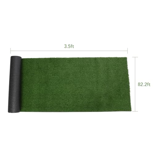 Premium GARVEE 3.5' x 82.2' Artificial Grass Turf - Realistic Outdoor Rug & Durable Pet-Friendly Lawn with Drainage Holes | Perfect for Football Fields, Landscaping, Gardens & Backyards | Custom Sizes Available