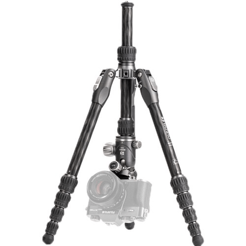 Benro Rhino Carbon Fiber Zero Series Tripod & Monopod with VX20 Ballhead - 5-Section Twist Lock Legs, Lightweight & Durable for Travel, Photography, and Videography - Includes Padded Carrying Case