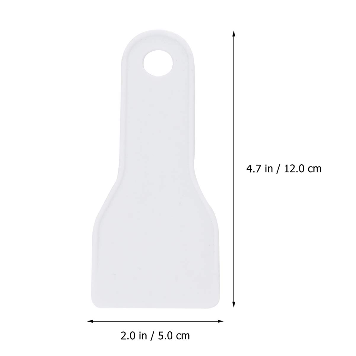 Defroster Ice Shovel - Refrigerator & Freezer Ice Scraper Tool - Handheld Deicing Flat Shovel for Kitchen - White - Perfect for Removing Ice from Freezers, Fridges and Coolers