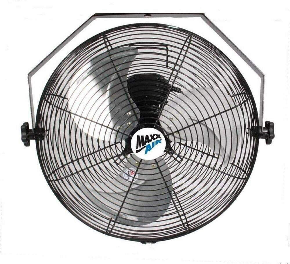 18 Inch Wall Mount Fan with Remote Control - Quiet High Velocity Air Circulation for Home, Office, and Garage Cooling
