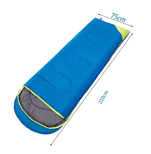 3-4 Season Warm Sleeping Bag for Adults - Compact & Lightweight with Hood for Camping, Backpacking, Hiking - Includes Compression Bag (210x75cm) - Perfect for Outdoor Adventures & Cold Weather Camping Trips