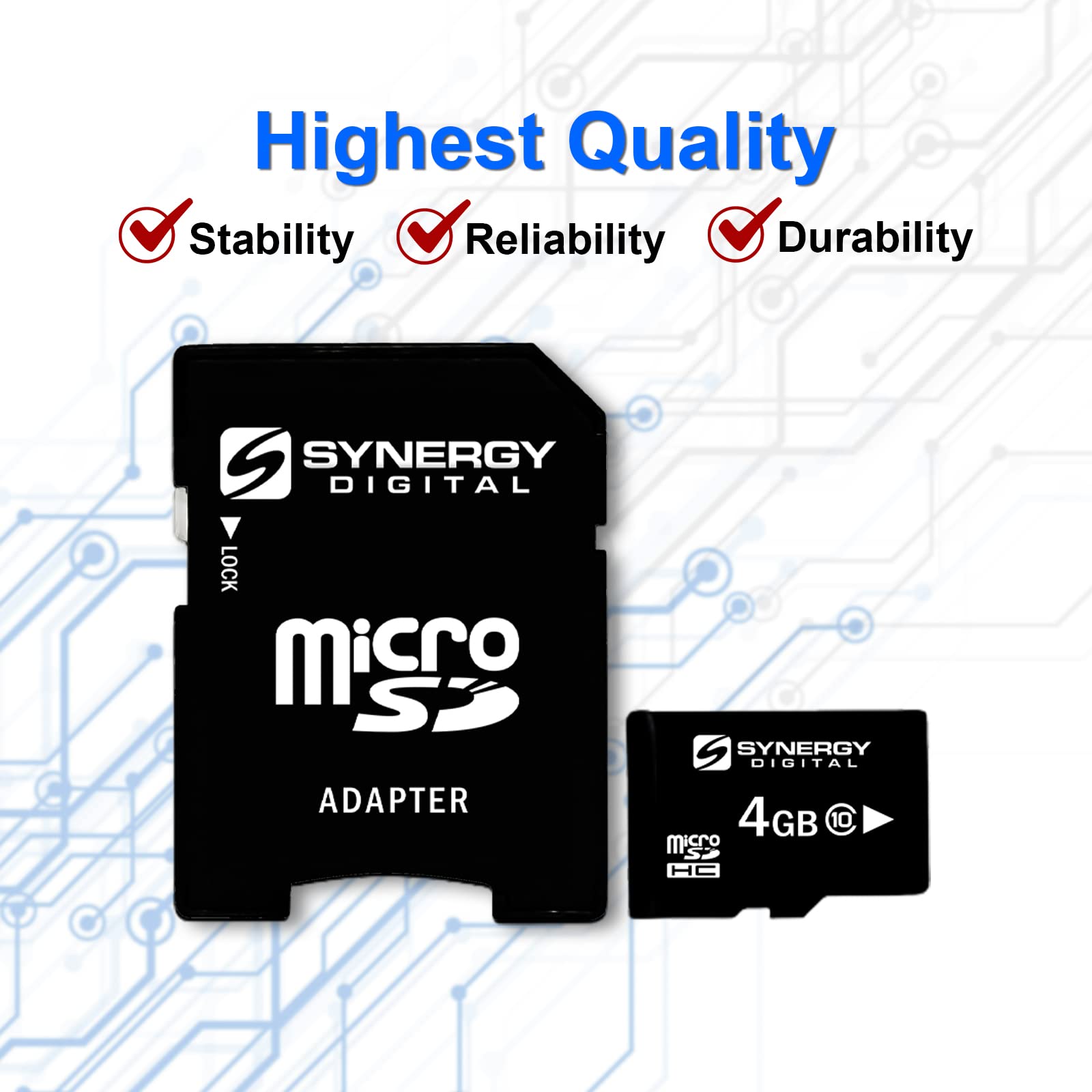 Kyocera C5170 4GB microSDHC Memory Card with SD Adapter - High-Speed Storage for Smartphones, Tablets, Cameras & Gaming Devices