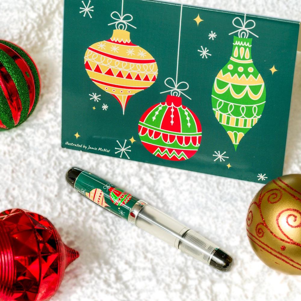 Opus 88 Christmas Tradition Fountain Pen - Limited Edition Holiday Writing Instrument with Smooth Nib for Calligraphy, Journaling & Gift Giving - Perfect for Holiday Cards, Letter Writing & Special Occasions