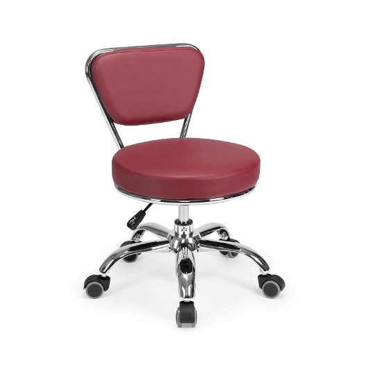 Professional Dayton Salon Manicure Technician Stool - Adjustable Height Rolling Stool for Nail Technicians, Spa & Beauty Professionals - Perfect for Manicures, Pedicures & Salon Services