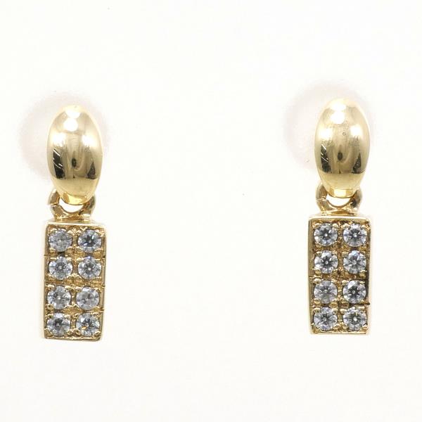 14K Yellow Gold Cubic Zirconia Stud Earrings for Women - Elegant Hypoallergenic Jewelry Gift for Birthday, Anniversary & Special Occasions