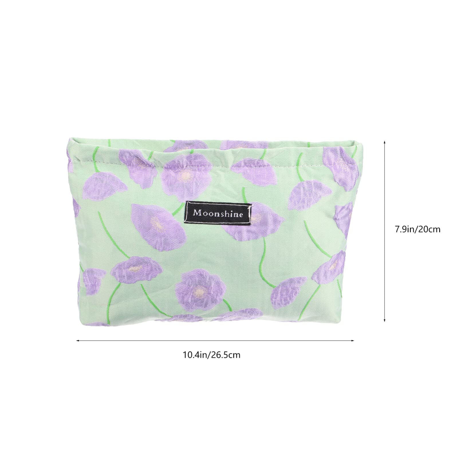 EXCLUZO Floral Printed Makeup Bag - Portable Cosmetic Organizer for Travel, Small Storage Pouch for Lipstick, Jewelry, Headphones & Coins | Perfect for Daily Use, Gym, Vacation & On-the-Go Organization