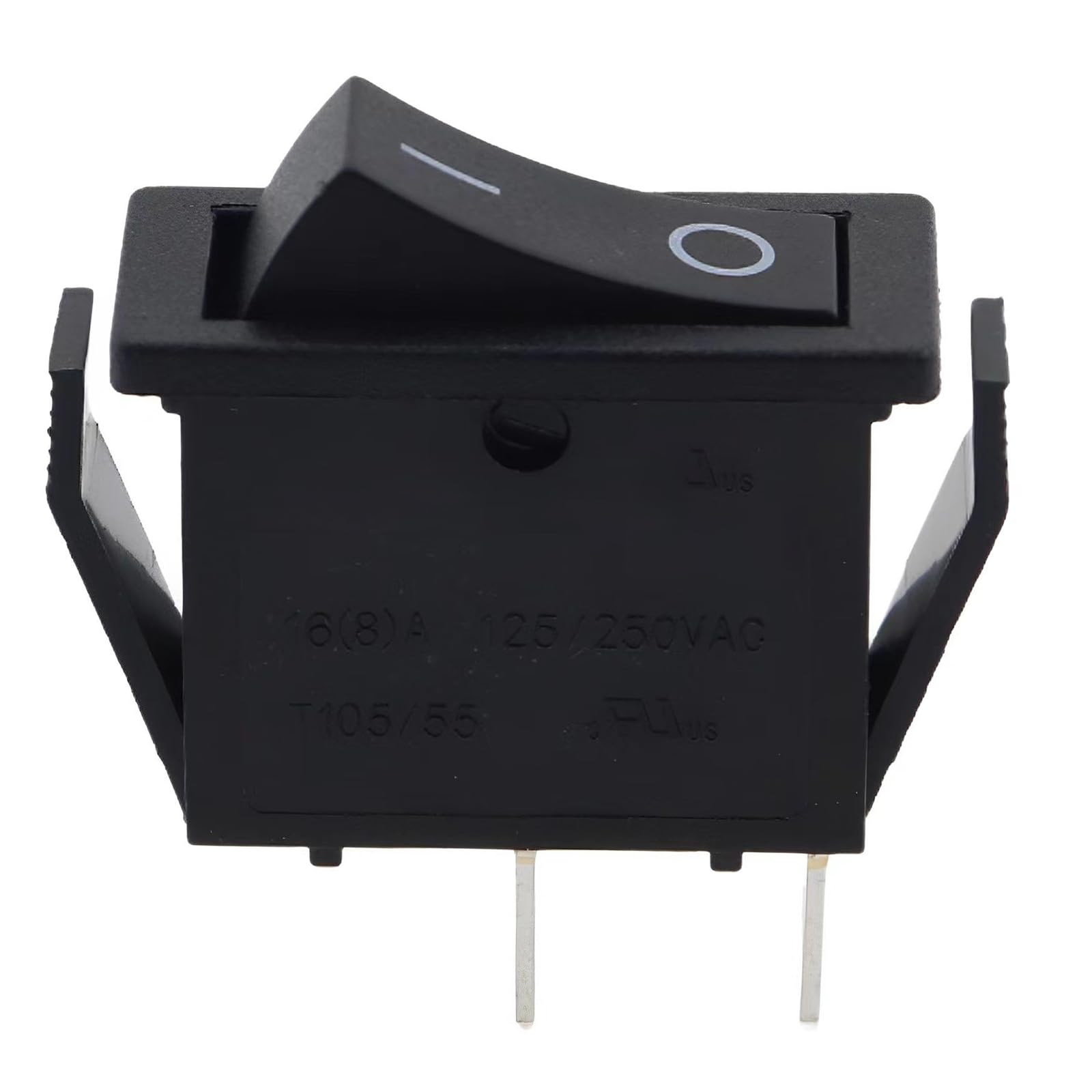 6PCS KCD3 2 Prong Toggle Switch - Waterproof Boat Rocker Power Switch for Cars, Electrical Appliances, Instruments, Boats & Marine Use - Black (On/Off Control for Automotive, Marine & Industrial Equipment)