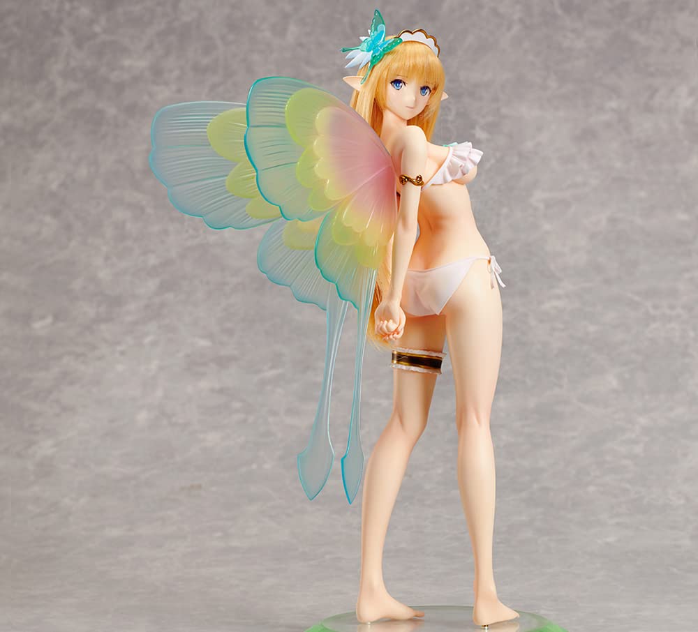 QDLONG Faery Queen Elaine 1/5 Scale Anime Figure with Removable Clothes - 11.7inch Cute Girl PVC Statue, Collectible Doll for Anime Lovers & Adult Collectors - Perfect for Home Display, Office Decor, and Gift Giving